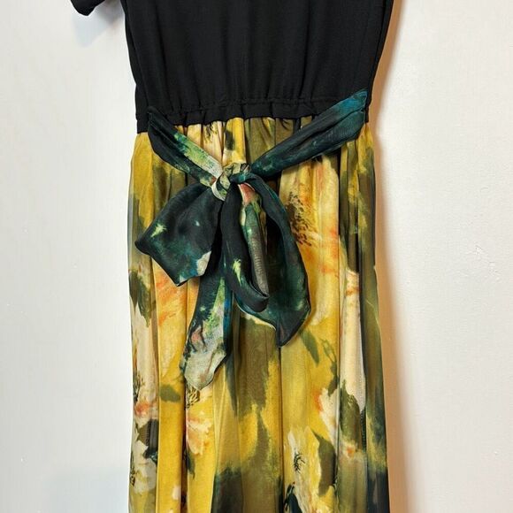 Queen Mulock Abstract Floral Dress M - Picture 5 of 7